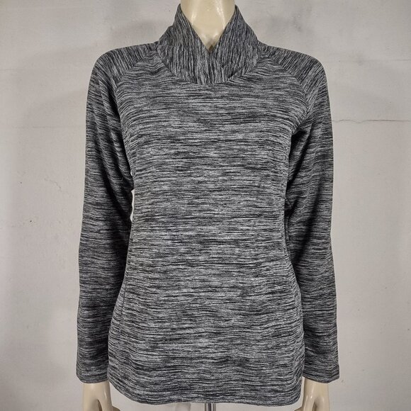 Mountain Hardwear dark gray heathered Polyester pullover sweatshirt ladies Small - Picture 1 of 8
